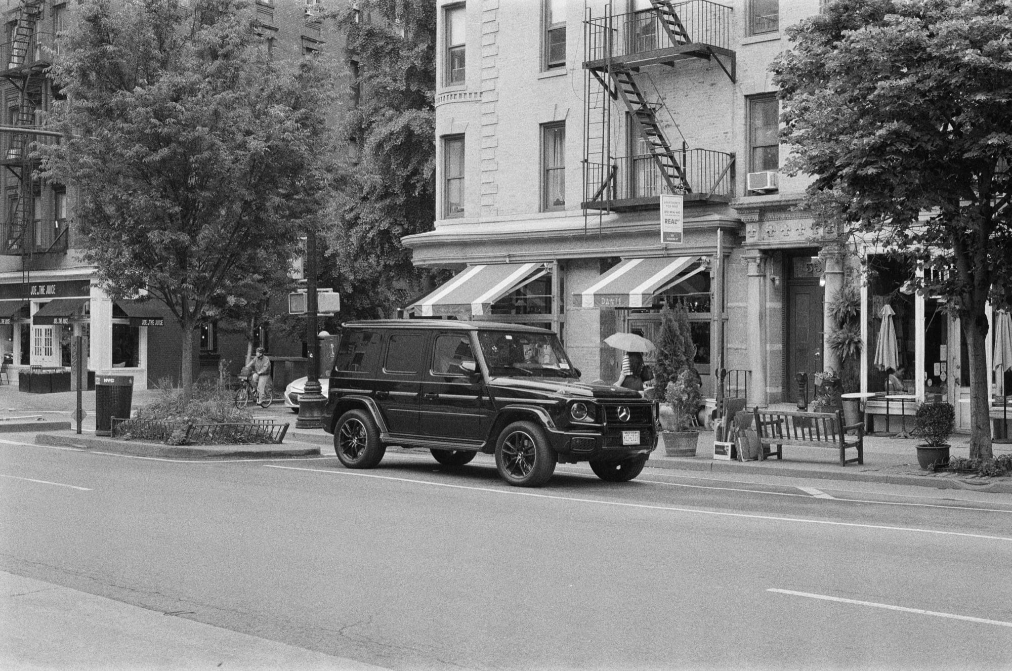 Documentary street moment, New York City — 35mm film